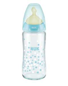 NUK First Choice Plus Μπιμπερό γυάλινο 240ml με θηλή