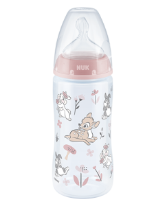 NUK Disney Bambi First Choice Plus Mπιμπερό 300ml με Δείκτη Ελέγχου Θερμοκρασίας
