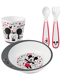 NUK Disney Mickey εκπαιδευτικό σετ φαγητού