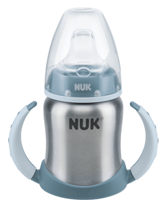 NUK First Choice Ανοξείδωτο Μπιμπερό εκπαίδευσης 125ml