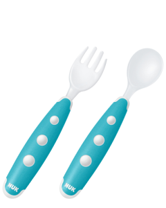 NUK Easy Learning Mini Cutlery Set, petrol