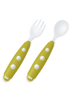 NUK Easy Learning Mini Cutlery Set, pistachio