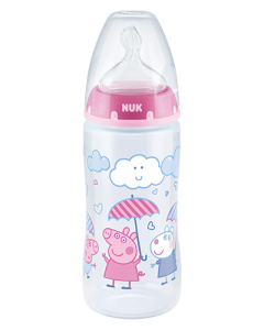 NUK Peppa Pig First Choice Plus Μπιμπερό 300ml με Δείκτη Ελέγχου Θερμοκρασίας