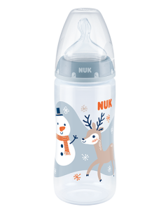 NUK Snow First Choice Plus Μπιμπερό πολυπροπυλενίου (PP) 300ml με θηλή