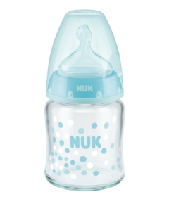 NUK First Choice Plus Μπιμπερό γυάλινο 120ml με θηλή