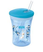 NUK Action Cup 230ml με καλαμάκι